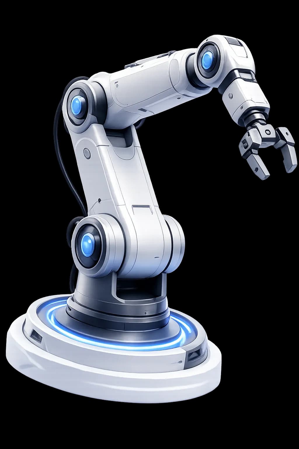 AI robot arm 3D render